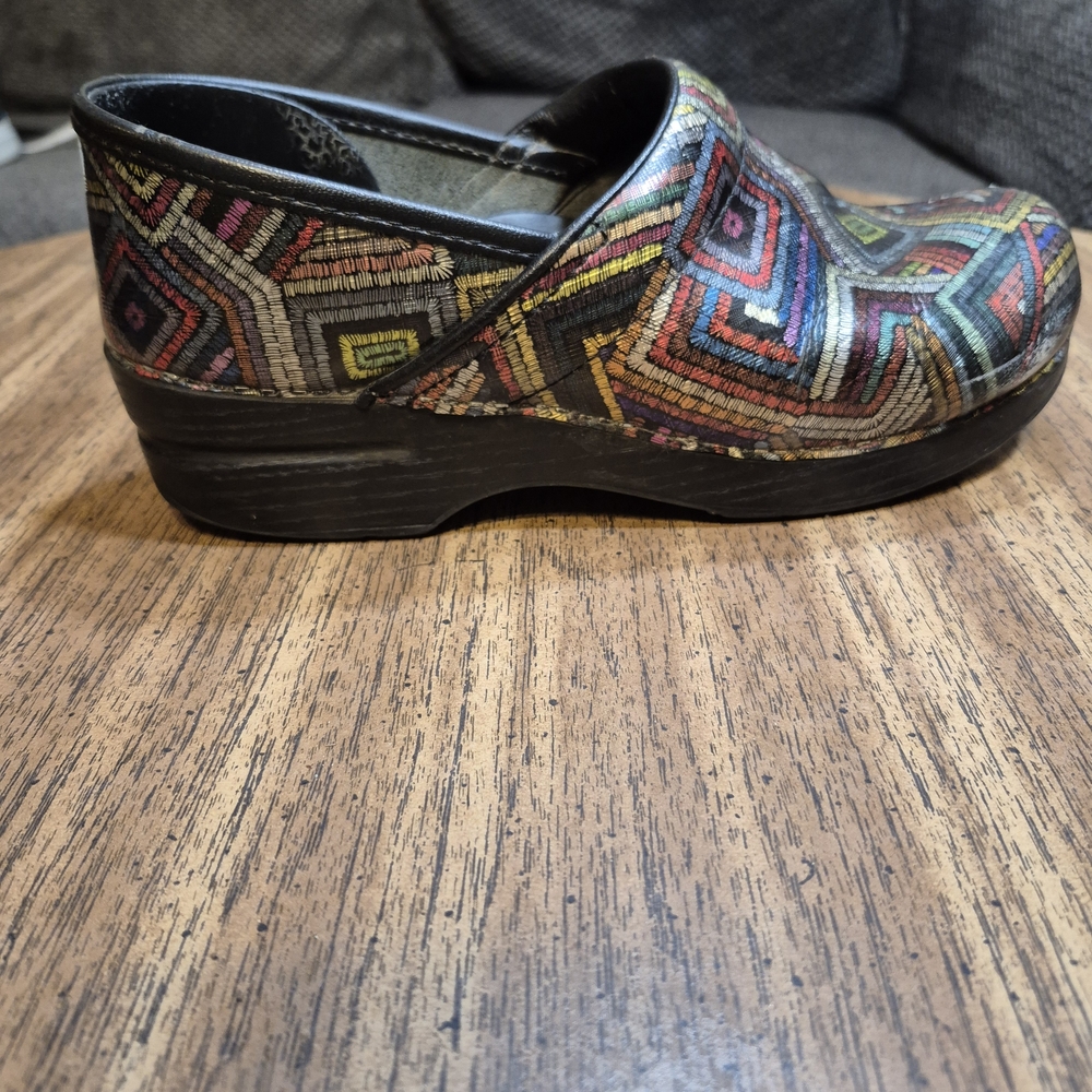Dansko Multicolor Geometric Mules - image 8